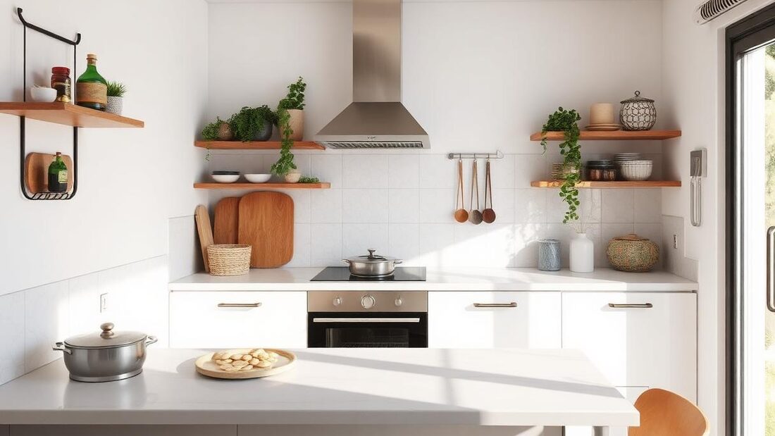 Cozinha limpa e organizada com tela protetora no ralo – 15 dicas para evitar entupimentos Desentupidora GFS