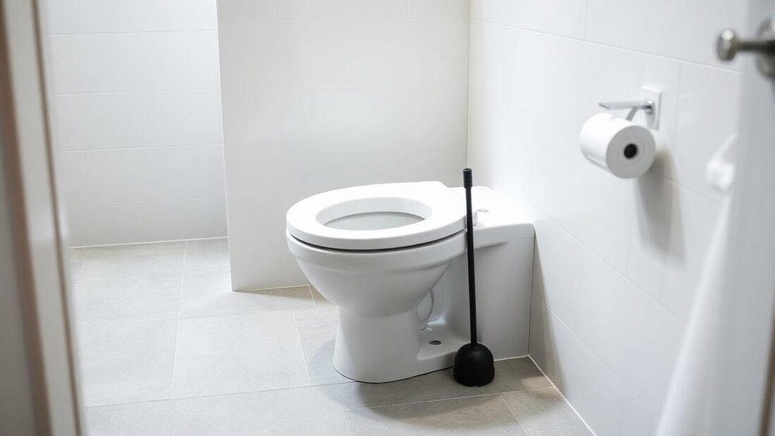 Vaso sanitário entupido com desentupidor – o que fazer antes de chamar a Desentupidora GFS 24h